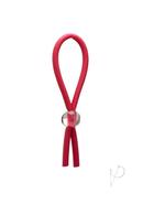 Clincher Adjustable Rubber Tie Cock Ring - Red