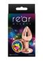 Rear Assets Rose Gold Anal Plug - Small - Rainbow