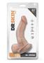 Dr. Skin Silver Collection Dr. Stephen Dildo With Balls And Suction Cup 6.5in - Vanilla